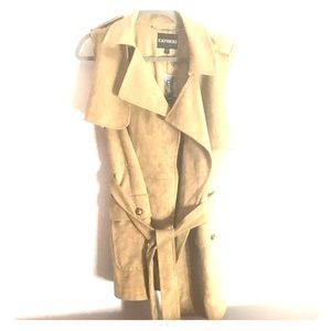 NWT Express Faux Suede Vest